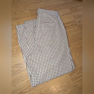Checkered Brown and White Pants